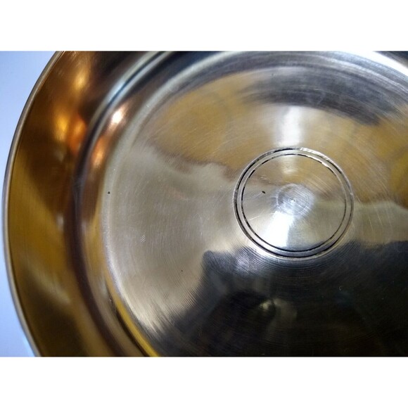 Decorative Korean Brass Ashtray w/ Removable Lid (Made in the Republic of Korea) - Picture 8 of 11